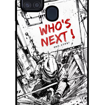 Who's Next Samsung A21s Glass Case