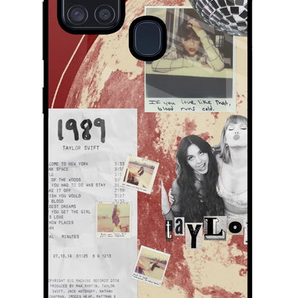 Taylor Swift Samsung A21s Glass Case