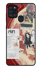 Taylor Swift Samsung A21s Glass Case
