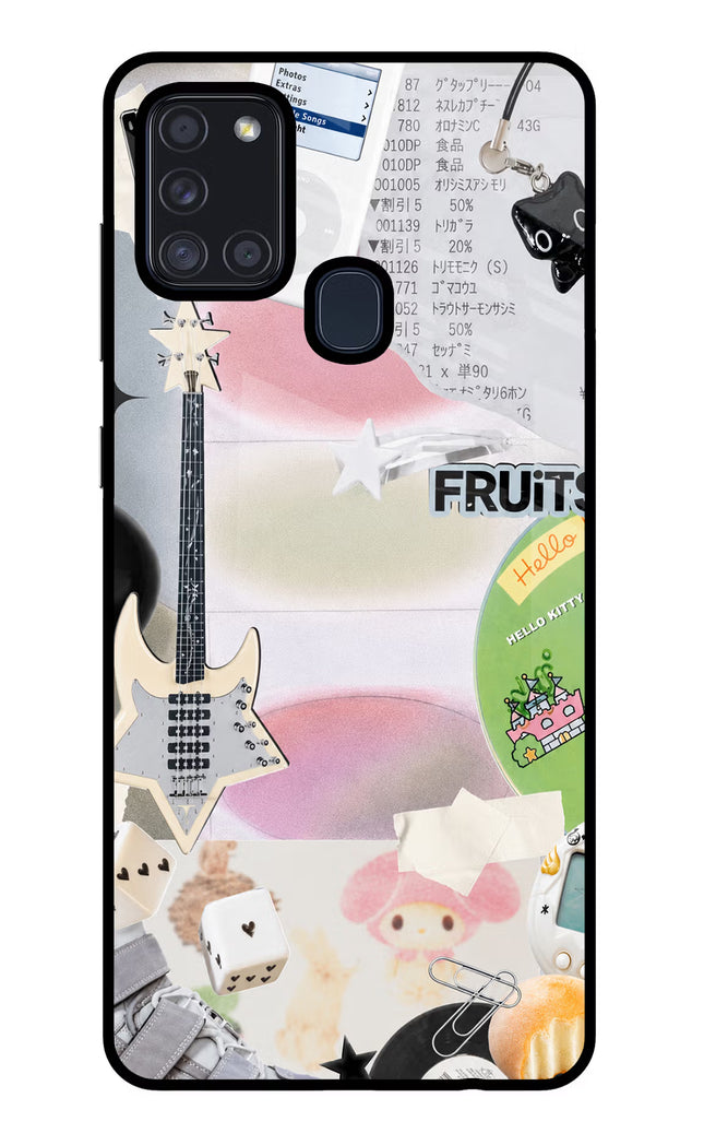 Softcore case Samsung A21s Glass Case