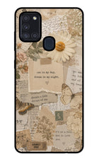 Vintage case Samsung A21s Glass Case