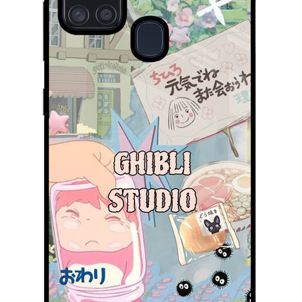 Studio Ghibli Samsung A21s Glass Case