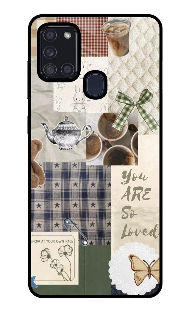 Cookie Samsung A21s Glass Case