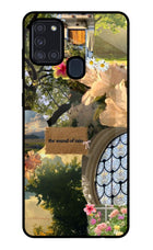 Rain Samsung A21s Glass Case