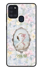 Pretty Mind Pretty Soul Samsung A21s Glass Case
