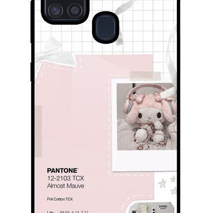 Pantone Asthetic Samsung A21s Glass Case