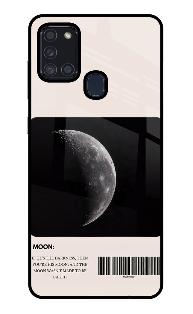 Moon Phase Samsung A21s Glass Case