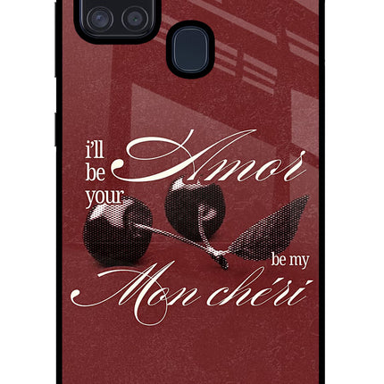 Velvet Cherry Samsung A21s Glass Case