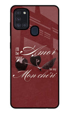 Velvet Cherry Samsung A21s Glass Case