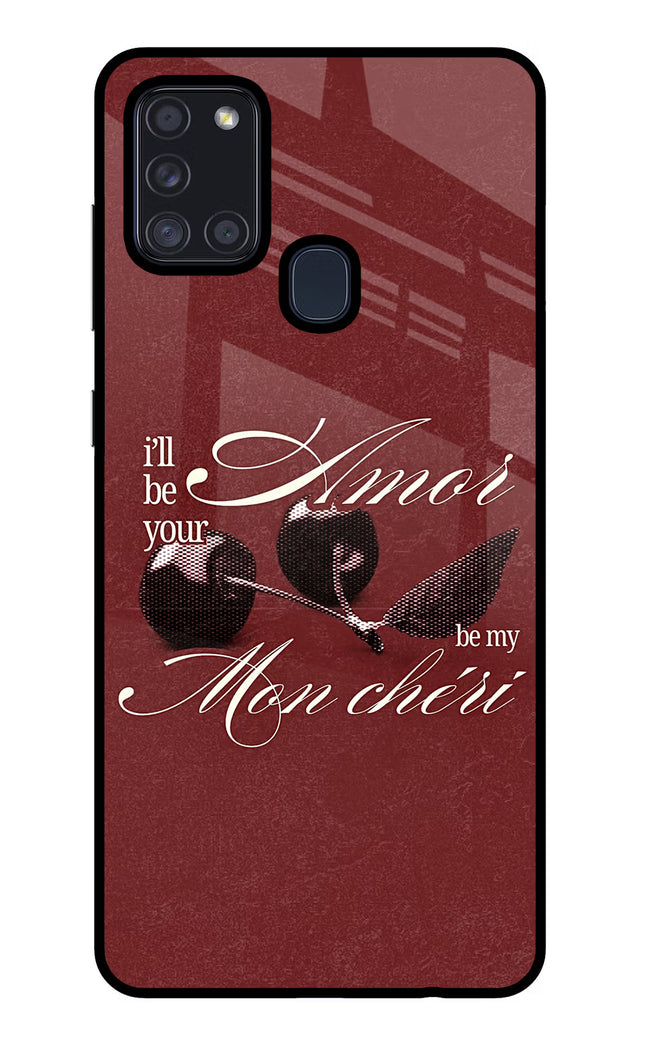 Velvet Cherry Samsung A21s Glass Case