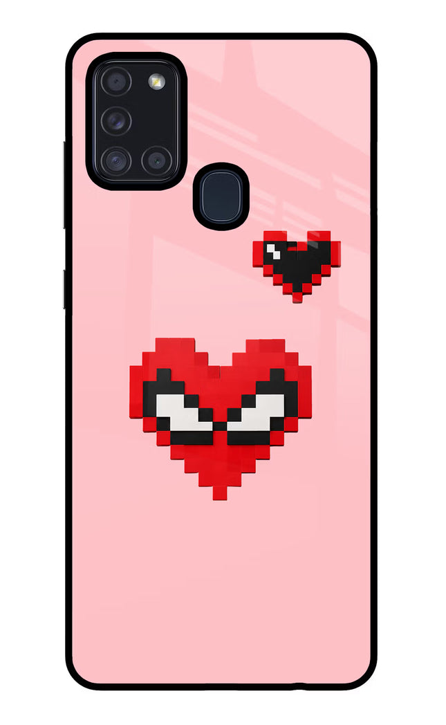 Gwen Heart Samsung A21s Glass Case