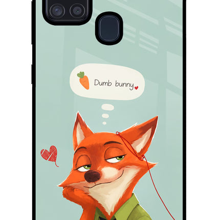 Nick Charm Samsung A21s Glass Case