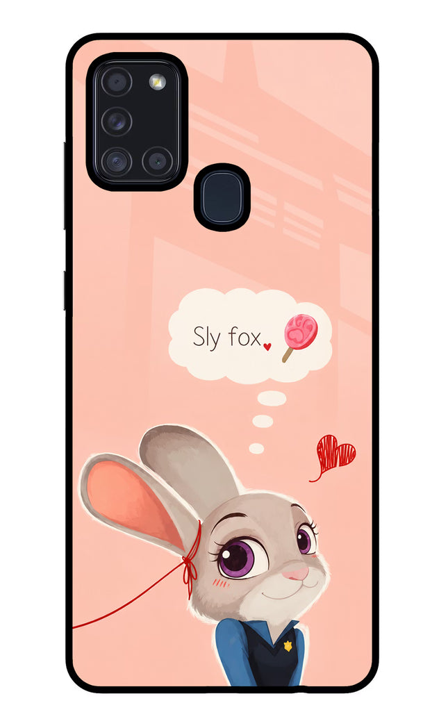 Judy Charm Samsung A21s Glass Case