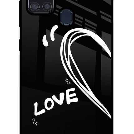 Love Line Samsung A21s Glass Case