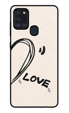 Soul Line Samsung A21s Glass Case