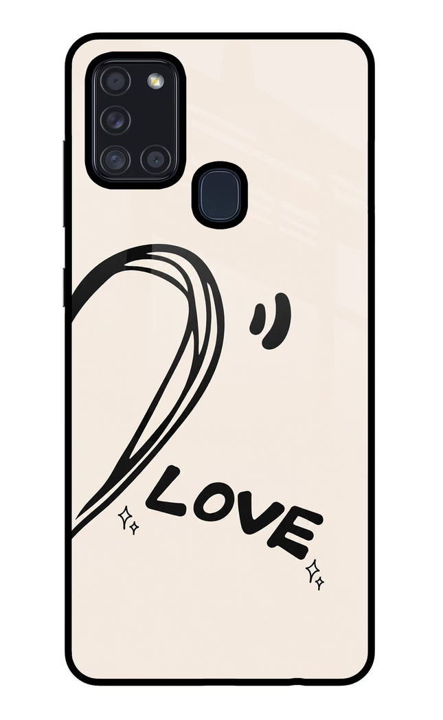 Soul Line Samsung A21s Glass Case