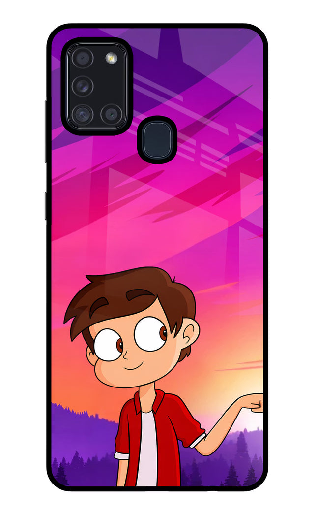 Marco Sunset Samsung A21s Glass Case