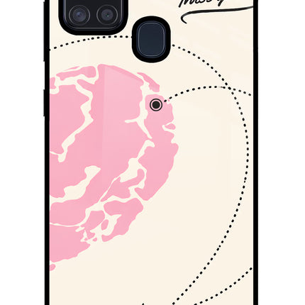 Miss Orbit Samsung A21s Glass Case