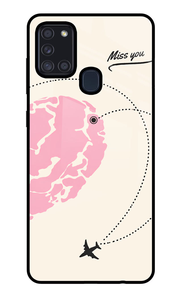 Miss Orbit Samsung A21s Glass Case