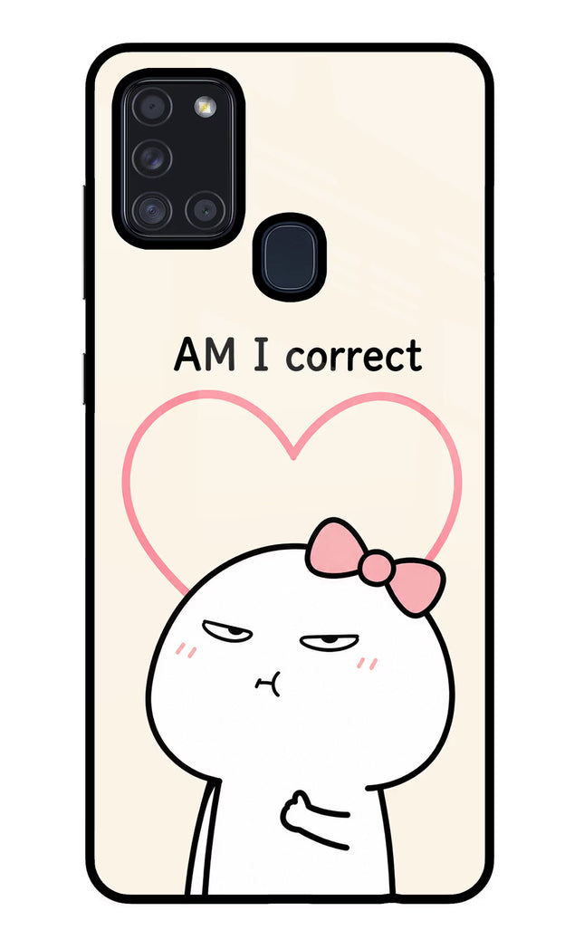 Always Right Samsung A21s Glass Case