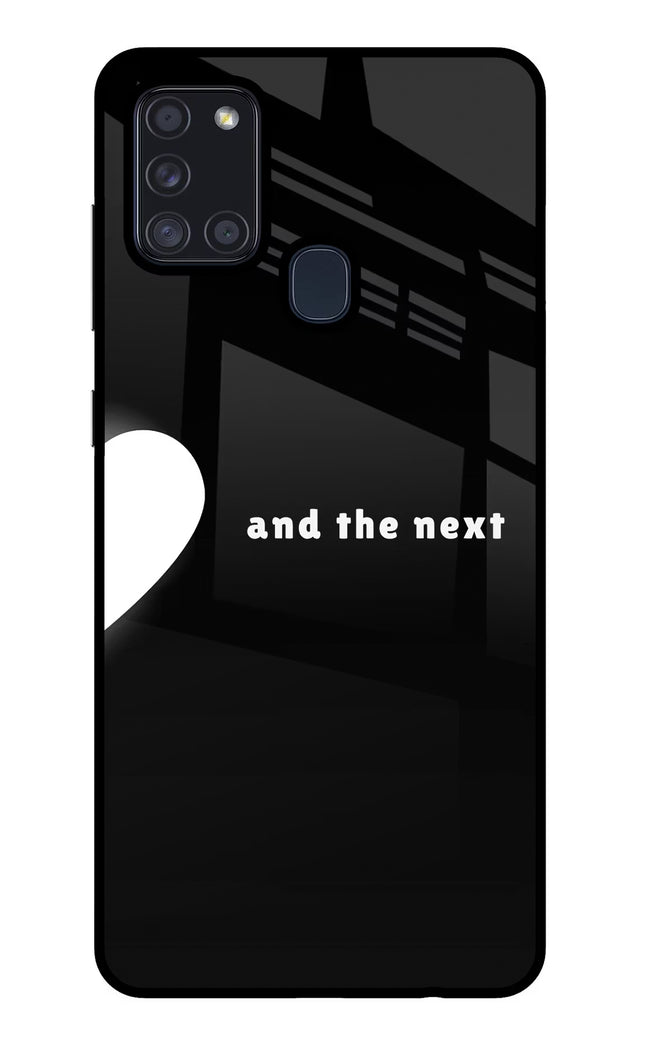 Next World Samsung A21s Glass Case