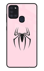 Peter Symbol Samsung A21s Glass Case