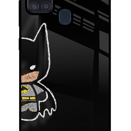 Bat Kitty Samsung A21s Glass Case
