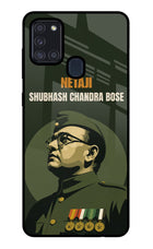 Netaji Legacy Samsung A21s Glass Case