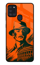Bhagat Singh Legacy Samsung A21s Glass Case