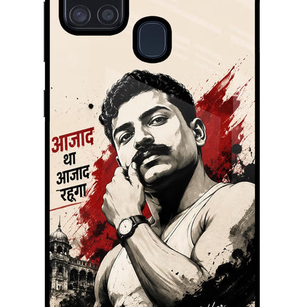Chandrashekhar Azad Fearless Samsung A21s Glass Case