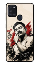Chandrashekhar Azad Fearless Samsung A21s Glass Case