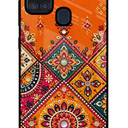Kutch Glow Samsung A21s Glass Case