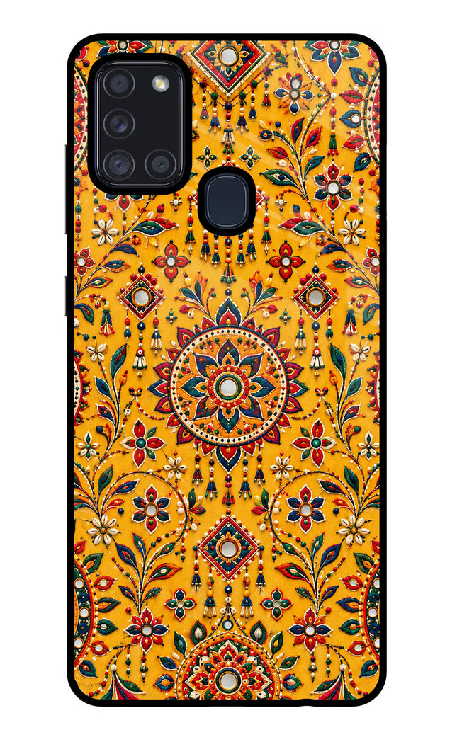 Sunlit Aura Samsung A21s Glass Case
