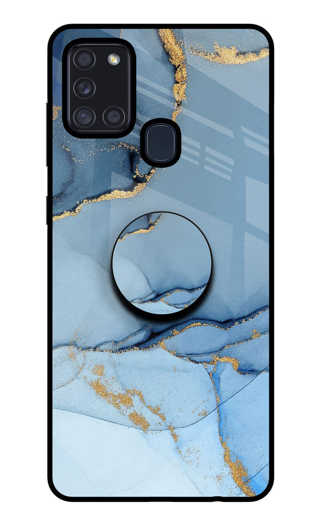 Blue Marble Samsung A21s Pop Case by Casekaro