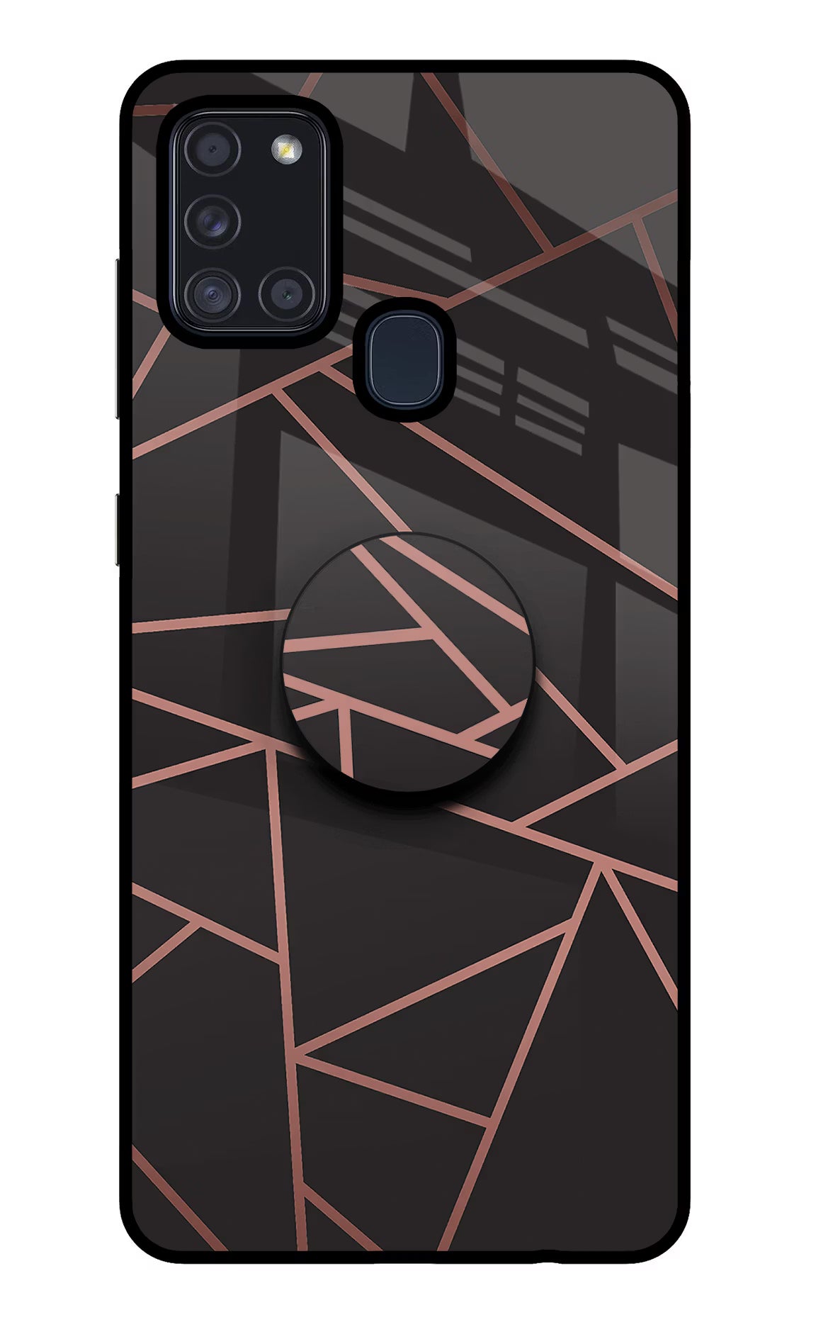 Geometric Pattern Samsung A21s Pop Case by Casekaro