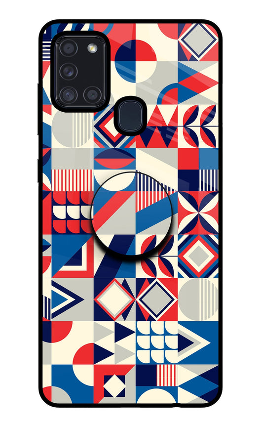 Colorful Pattern Samsung A21s Glass Case