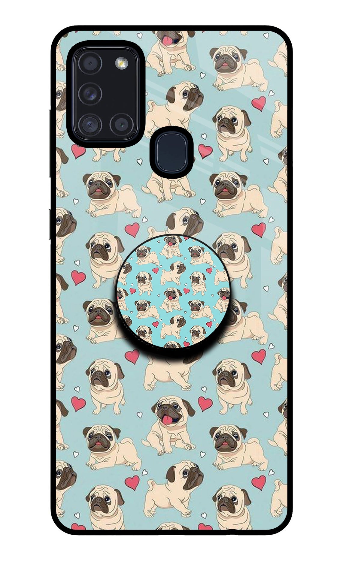 Pug Dog Samsung A21s Pop Case