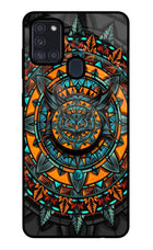 Angry Owl Samsung A21s Glass Case