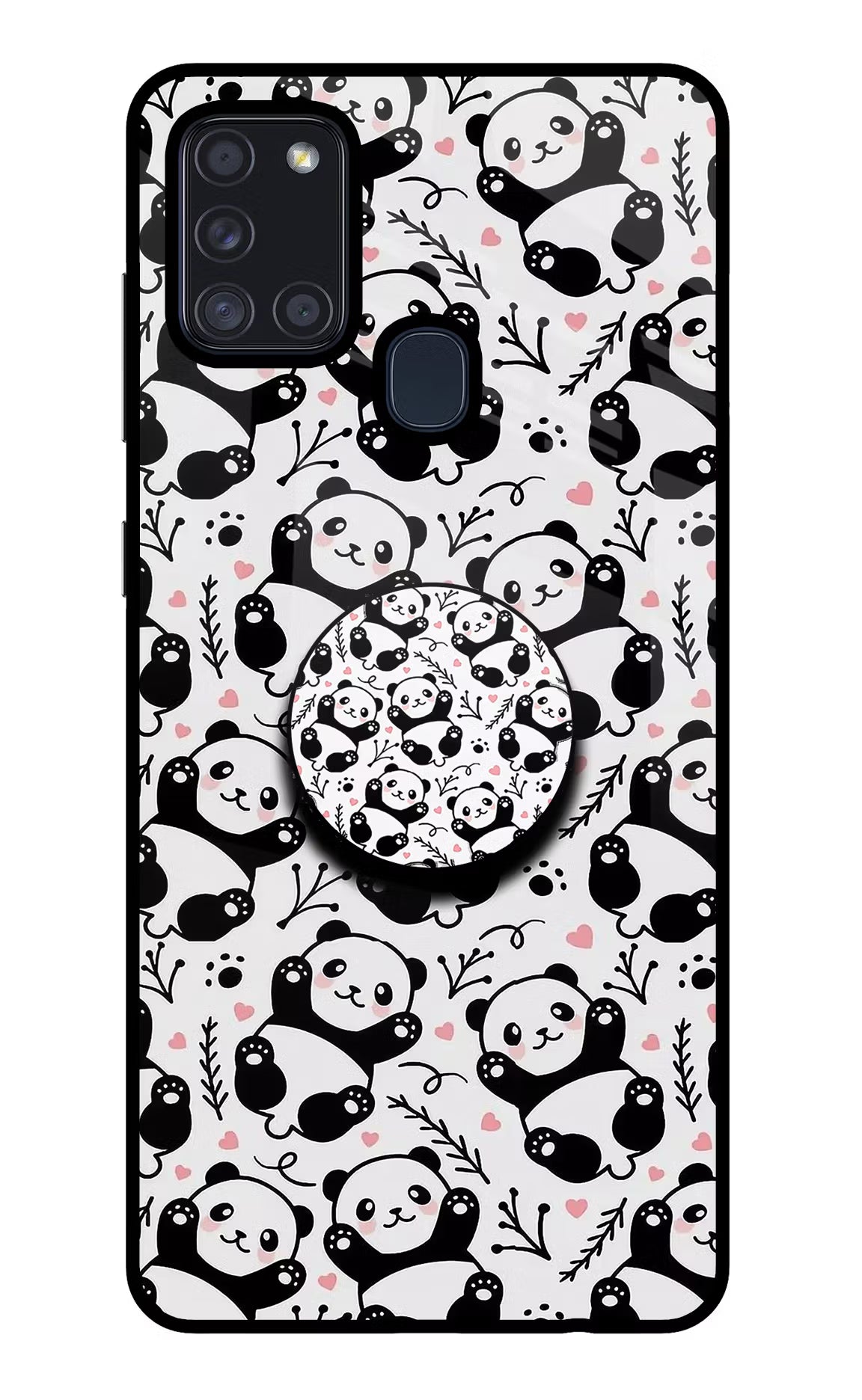 Cute Panda Samsung A21s Pop Case by Casekaro