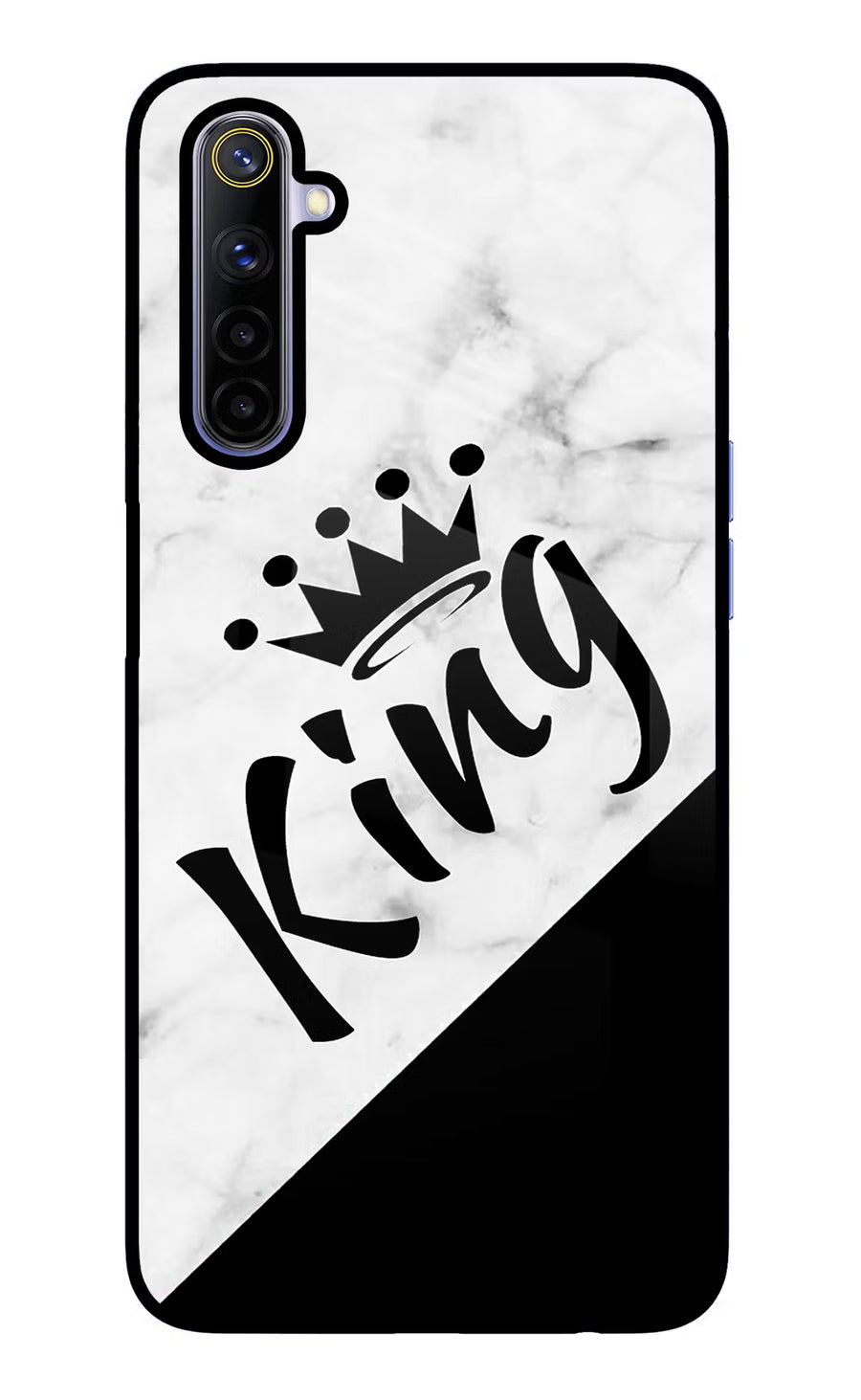 King Realme 6/6i Back Cover, Glass case