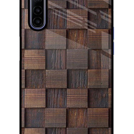 Wooden Cube Design Realme 6/6i Glass Case