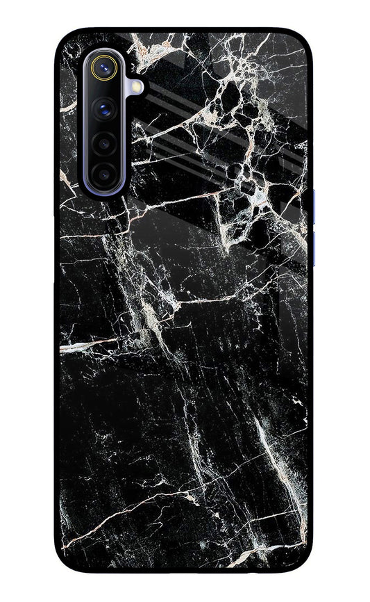 Black Marble Texture Realme 6/6i Glass Case