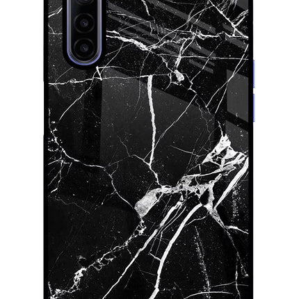 Black Marble Pattern Realme 6/6i Glass Case