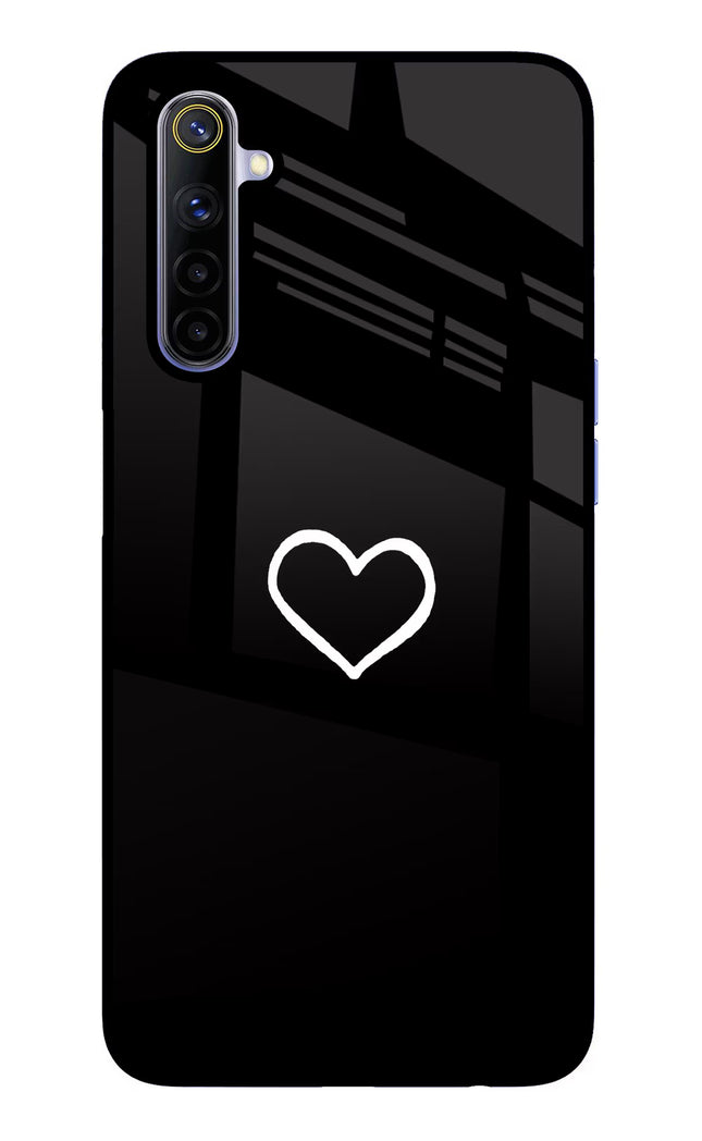 Heart Realme 6/6i Glass Case
