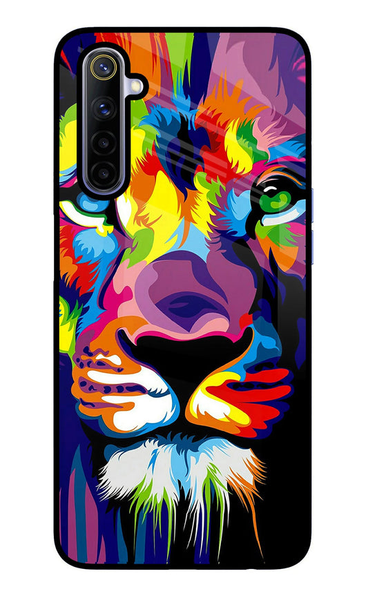 Lion Realme 6/6i Glass Case