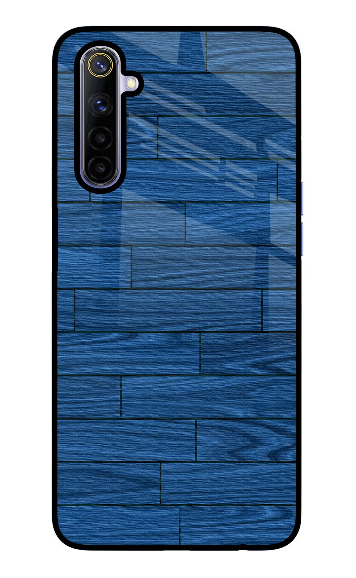 Wooden Texture Realme 6/6i Glass Case Back Cover by Casekaro