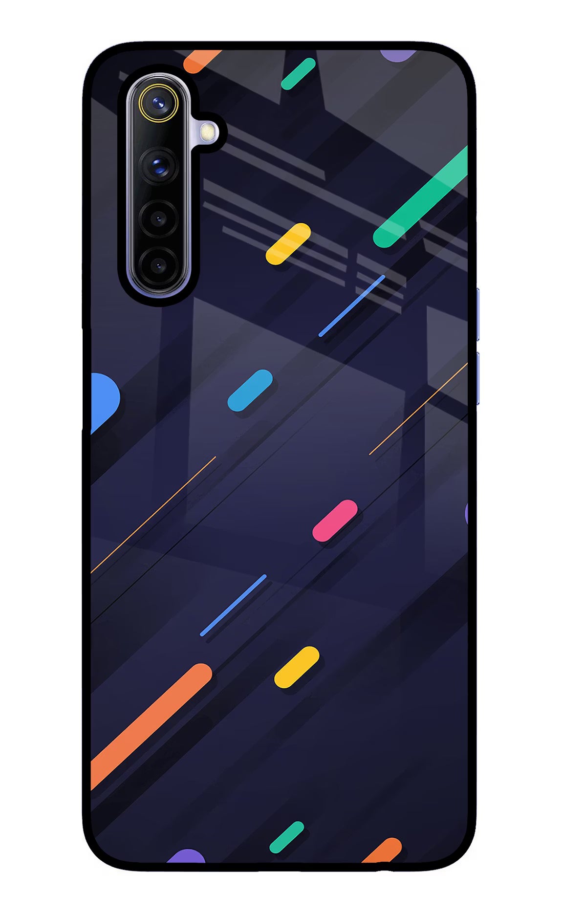 Abstract Design Realme 6/6i Glass Case Back Cover by Casekaro