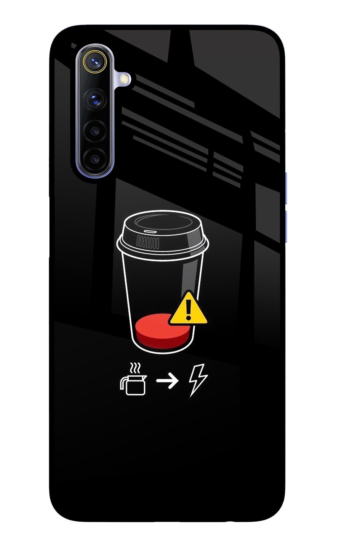 Coffee Realme 6/6i Glass Case