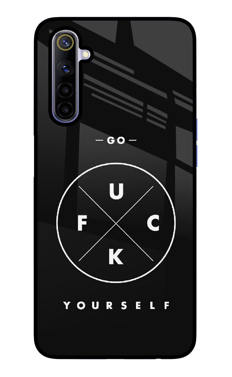 Go Fuck Yourself Realme 6/6i Back Cover, Glass case