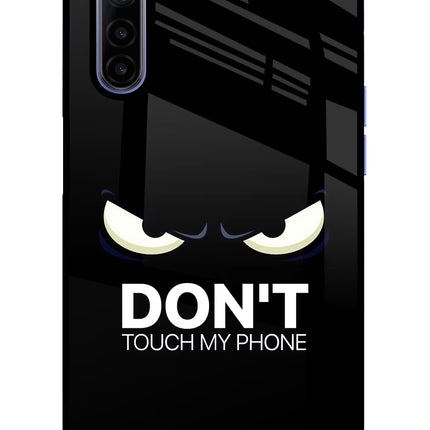 Don'T Touch My Phone Realme 6/6i Glass Case Back Cover by Casekaro